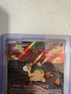 Numel 223/217 ASC 2026 Holo Rare Basic Fire Pokemon Card HP 80 Ability - Image 2