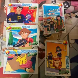 Bandai Pokemon Card Anime Collection Trading Card 1998 Rare Vintage Set - Image 1