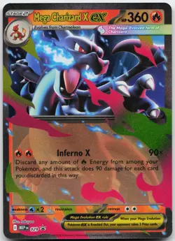 Mega Charizard X ex 029 Holo Promo ME: Mega Evolution Promo Pokemon Near Mint - Image 1