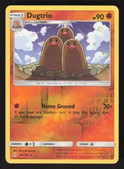 Pokemon TCG Reverse Holo Unbroken Bonds Dugtrio #86/214 - Image 1