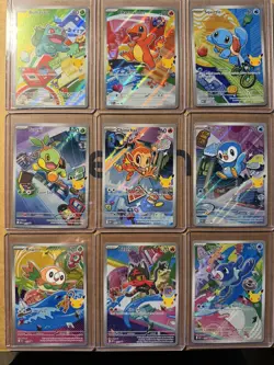 Pokemon 2026 First Partner Series 1 llustration Collection Full Set of 9 Promo - Image 1