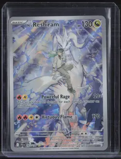 2025 Pokemon Journey Together Illustration Rare #167 N's Reshiram #1 - Image 1