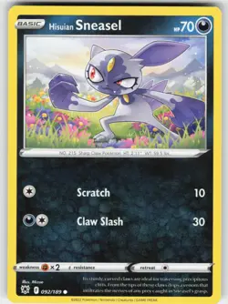Hisuian Sneasel (Cosmos Holo) 92/189 Holo Promo Deck Exclusives Pokemon NM - Image 1