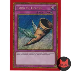 Yugioh Horn of Heaven PGL3-EN034 Gold Secret Rare 1st Edition NM - Image 1