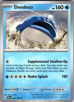 Dondozo Paradox Rift 055/182 Uncommon Pokemon Near Mint - Image 1