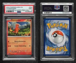 Charmander Charizard ex Super Premium Collection Cosmo Holo Pokemon PSA 9 - Image 3