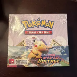 Pokemon TCG: Sword & Shield - Vivid Voltage Booster Box Factory Sealed 36 Packs 820650817496 - Image 1
