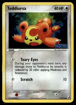 Teddiursa Unseen Forces Common 77/115 2005 Pokemon TCG - Image 1