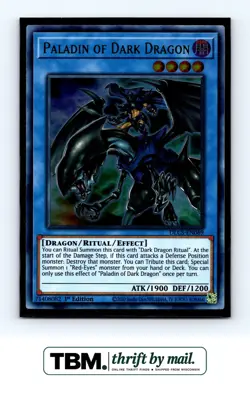 2020 Yugioh #DLCS-EN069 Paladin of Dark Dragon Foil - Image 1