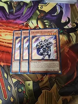 3X Paladin of Felgrand SDRR-EN017 Common 1ST ED NM Yugioh - Image 1