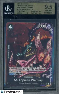 2025 One Piece Carrying On His Will OP13-089 St Topman Warcury Alt Art BGS 9.5 - Image 1