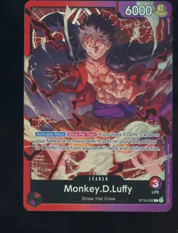 Monkey.D.Luffy ST10-002 SR Leader - One Piece TCG Three Captains - Image 1