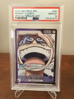 Monkey.D.Luffy 2024 Leader Alternate Art OP09-061 PSA 10 Gem Mint - Image 1