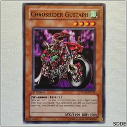 Chaosrider Gustaph - SDDE-EN012 - Common 1st Edition Yugioh - Image 1