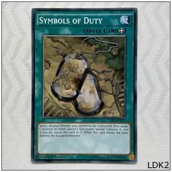 Symbols of Duty - LDK2-ENJ33 - Common 1st Edition Yugioh - Image 1