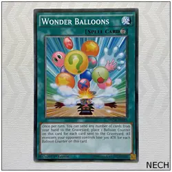 Wonder Balloons - NECH-EN055 - Common 1st Edition Yugioh - Image 1