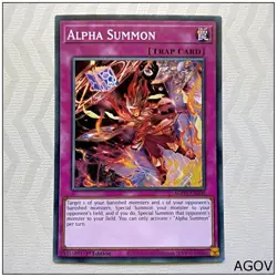 Alpha Summon - AGOV-EN100 - Common 1st Edition Yugioh - Image 1