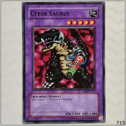 Cyber Saurus - MRD-E105 - Common Unlimited Yugioh - Image 1