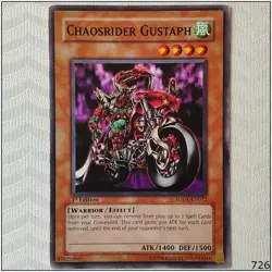 Chaosrider Gustaph - SDDE-EN012 - Common 1st Edition Yugioh - Image 1