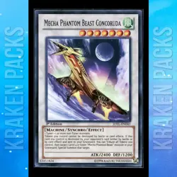 YUGIOH Mecha Phantom Beast Concoruda JOTL-EN041 Super Rare 1ST ED NM PACK FRESH - Image 1