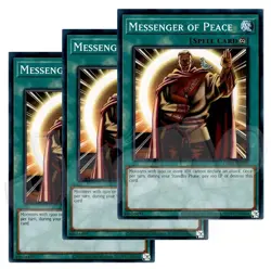 Yugioh - Messenger of Peace x 3 - NM - Plus Free Holographic Card - Image 1