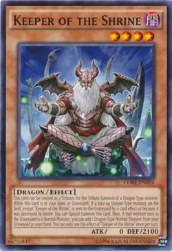 Keeper of the Shrine - CORE-EN024 - Common - Unlimited Edition - Moderately Play - Image 1