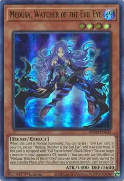 Yugioh! Medusa, Watcher of the Evil Eye - MP20-EN233 - Ultra Rare - 1st Edition - Image 1