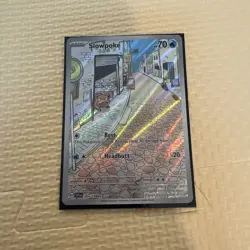 Pokemon Card Slowpoke 204/198 With Pokemon Case L illustration Rare - Image 2