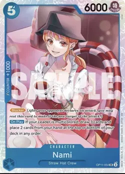 Nami (054) OP11-054 English SR A Fist of Divine Speed One Piece Card Game - Image 1