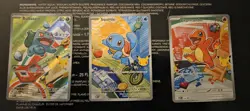 Pokemon Starter Trio Promo Cards – Holo Set (Squirtle, Charmander, Bulbasaur) - Image 1