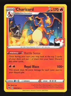 Charizard 025/185 Pokemon Vivid Voltage Play! Prize Pack Holo Card - Image 1