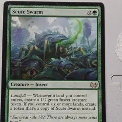 Magic: The Gathering Scute Swarm Creature Green MTG Card - Image 1