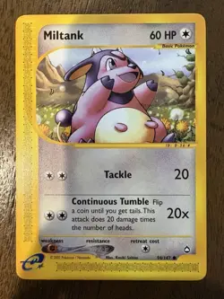 Pokemon TCG Miltank Aquapolis 94/147 Regular Card LP - Image 1