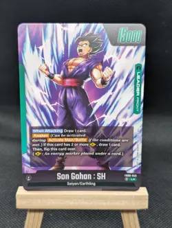 Son Gohan : SH FB09-049 Leader Alternate Art Dual Evolution Dragon Ball Card Eng - Image 2