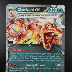 Charizard EX 125/197 Obsidian Flames Play! Prize Pack Holo Pokemon Card - Image 2