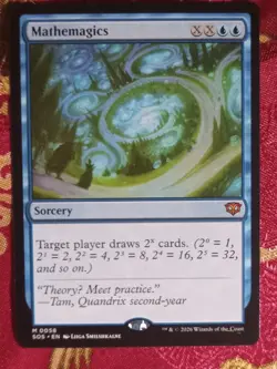 Mathemagics Secrets of Strixhaven Magic The Gathering MTG MYthic Rare Card Blue - Image 1