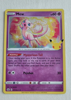 Pokemon 25th Anniversary Mew Holo 3-Card Set JP/EN/KR - Near Mint - Image 2