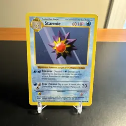 Starmie 64/102 • Shadowless 1999 WOTC Base Set Pokemon Card MP - Image 4