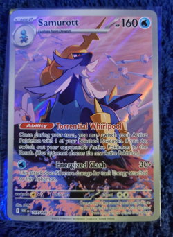 Pokemon White Flare Samurott Illustration Card 107/086 Rare NM - Image 2