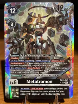 Digimon Card Game Metatromon EX11-045 SR Alternate Art NM - Image 1