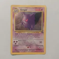Gengar Fossil 5/62 Holo Rare Spanish Pokemon Card 1999 WotC - Image 1