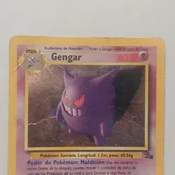 Gengar Fossil 5/62 Holo Rare Spanish Pokemon Card 1999 WotC - Image 3