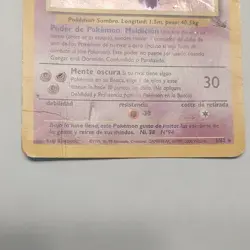 Gengar Fossil 5/62 Holo Rare Spanish Pokemon Card 1999 WotC - Image 4
