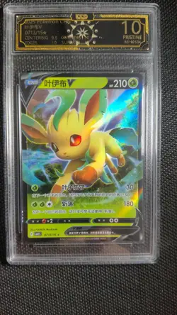 6x OCD 10 PRISTINE Flareon & Leafeon V Chinese Pokemon Graded Cards GL15 - Image 4