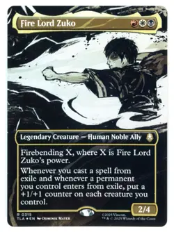 MtG TLA Fire Lord Zuko #315 Borderless / Showcase FOIL - Image 1