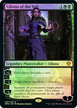 Liliana of the Veil Foil Dominaria United NM MTG - Image 1