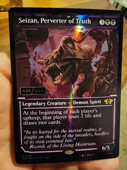Seizan, perverter of truth. Serialized #446/500 MTG Multiverse Legends - Image 1