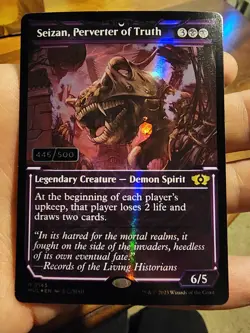 Seizan, perverter of truth. Serialized #446/500 MTG Multiverse Legends - Image 2