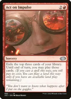 NM Act on Impulse, MTG, Jumpstart 2022, Magic the Gathering, 492 - Image 1