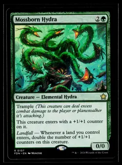 MTG Mossborn Hydra Creature Green Rare MTG Foundations 107 NONFOIL NM - Image 1